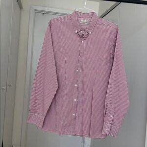 Mango Men's Red Gingham Button-Down Shirt